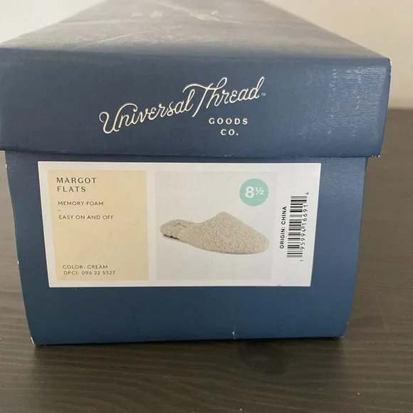 Universal Thread Margot Flats Boulce Memory Foam Slip On Size 8.5 Cream - Picture 7 of 8